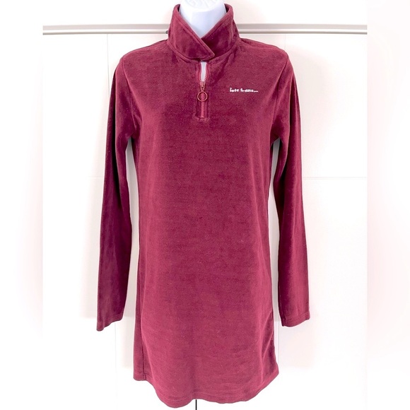 Urban Outfitters-ietsfrans/ Sweatshirt mini dress/ Quarter zip/ Size US M - Picture 4 of 12